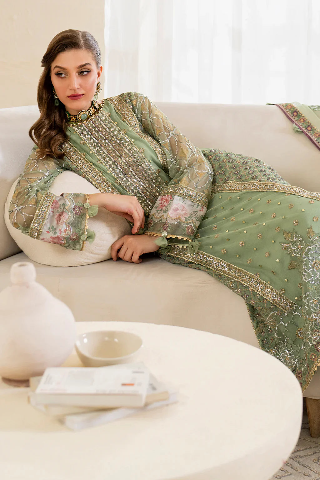 IZNIK Chinon Vol-02 Embroidered Net 3Pc Suit CC-41