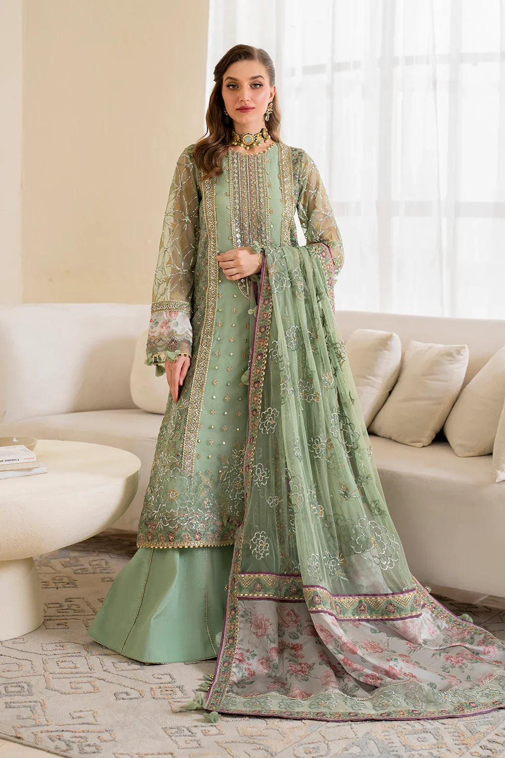 IZNIK Chinon Vol-02 Embroidered Net 3Pc Suit CC-41