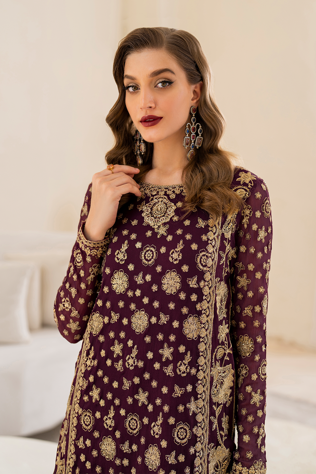 IZNIK Chinon Vol-02 Embroidered Chiffon 3Pc Suit CC-42