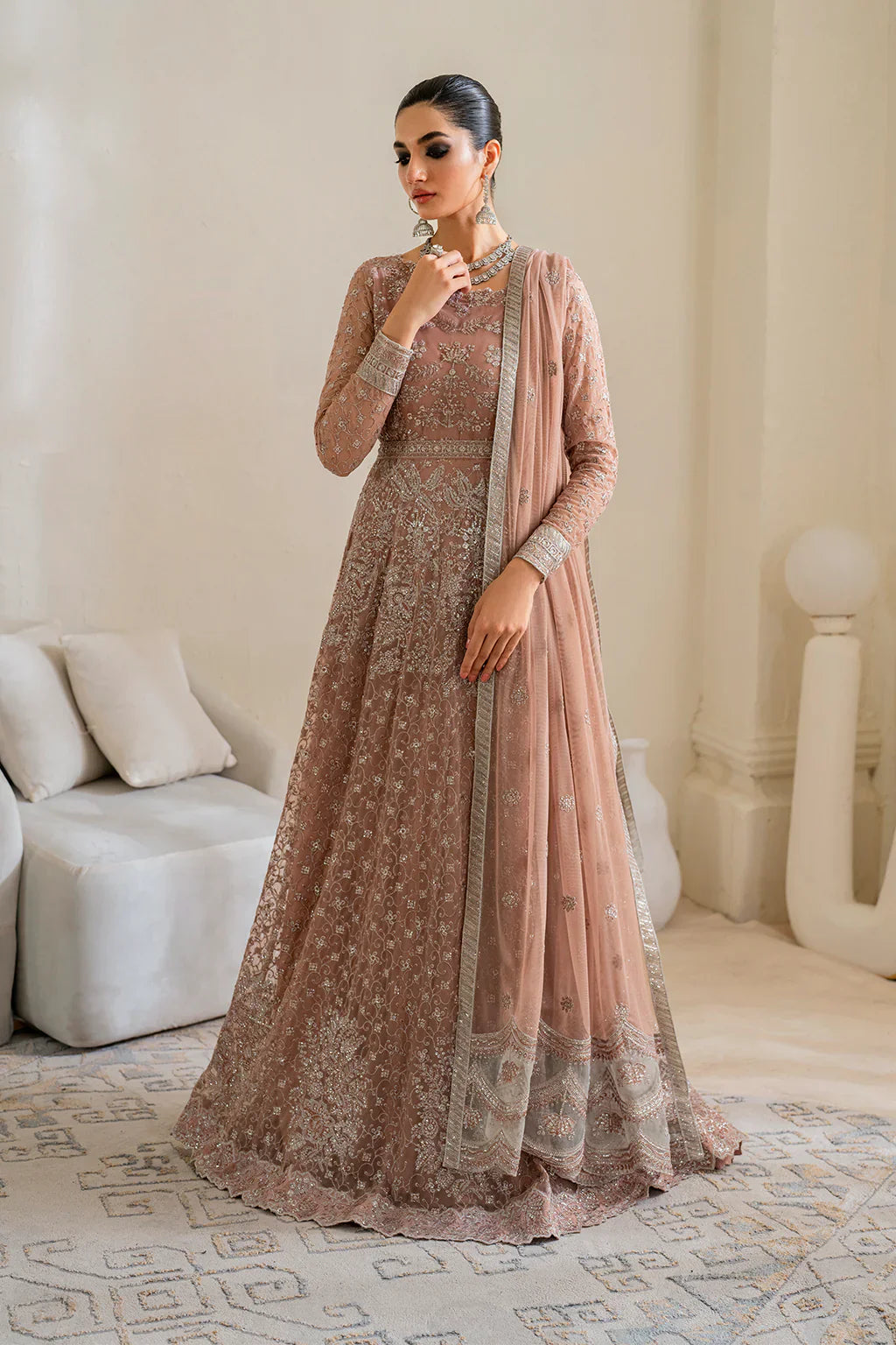 IZNIK Chinon Vol-02 Embroidered Net 3Pc Suit CC-43