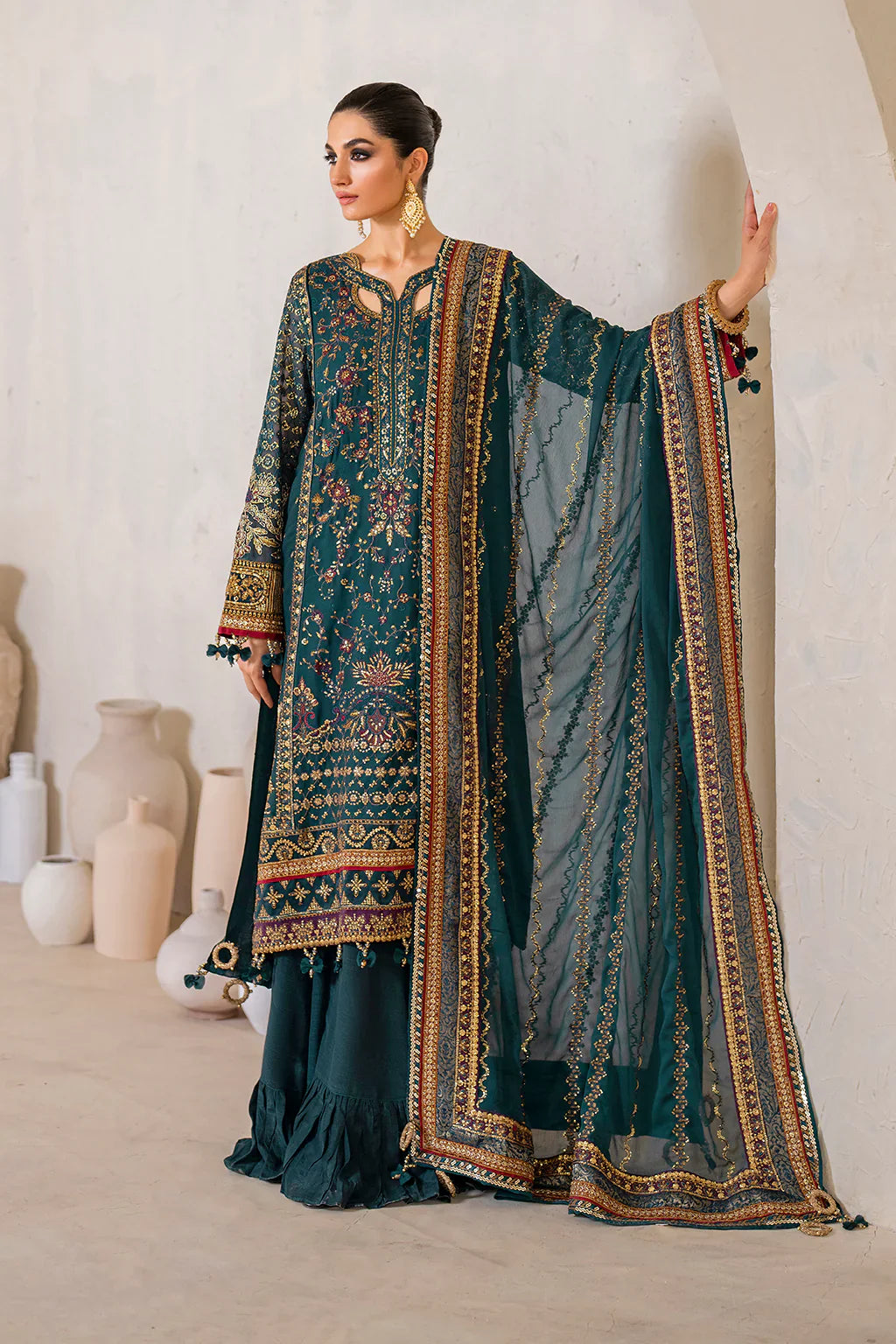 IZNIK Chinon Vol-02 Embroidered Chiffon 3Pc Suit CC-46