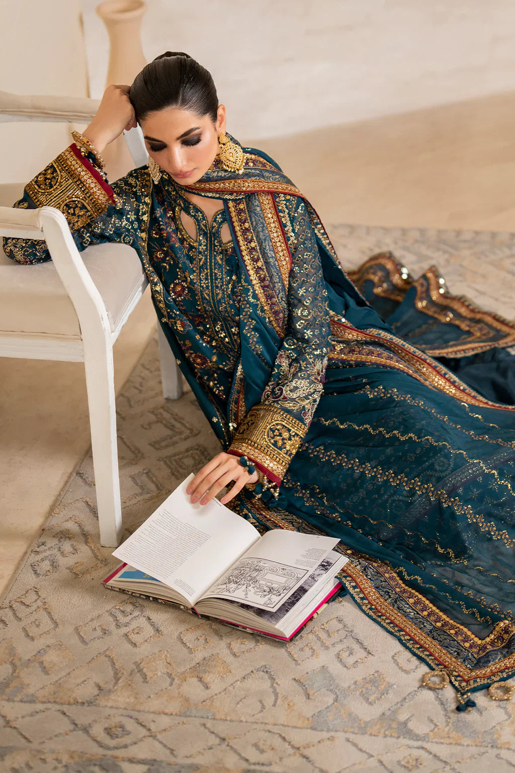 IZNIK Chinon Vol-02 Embroidered Chiffon 3Pc Suit CC-46