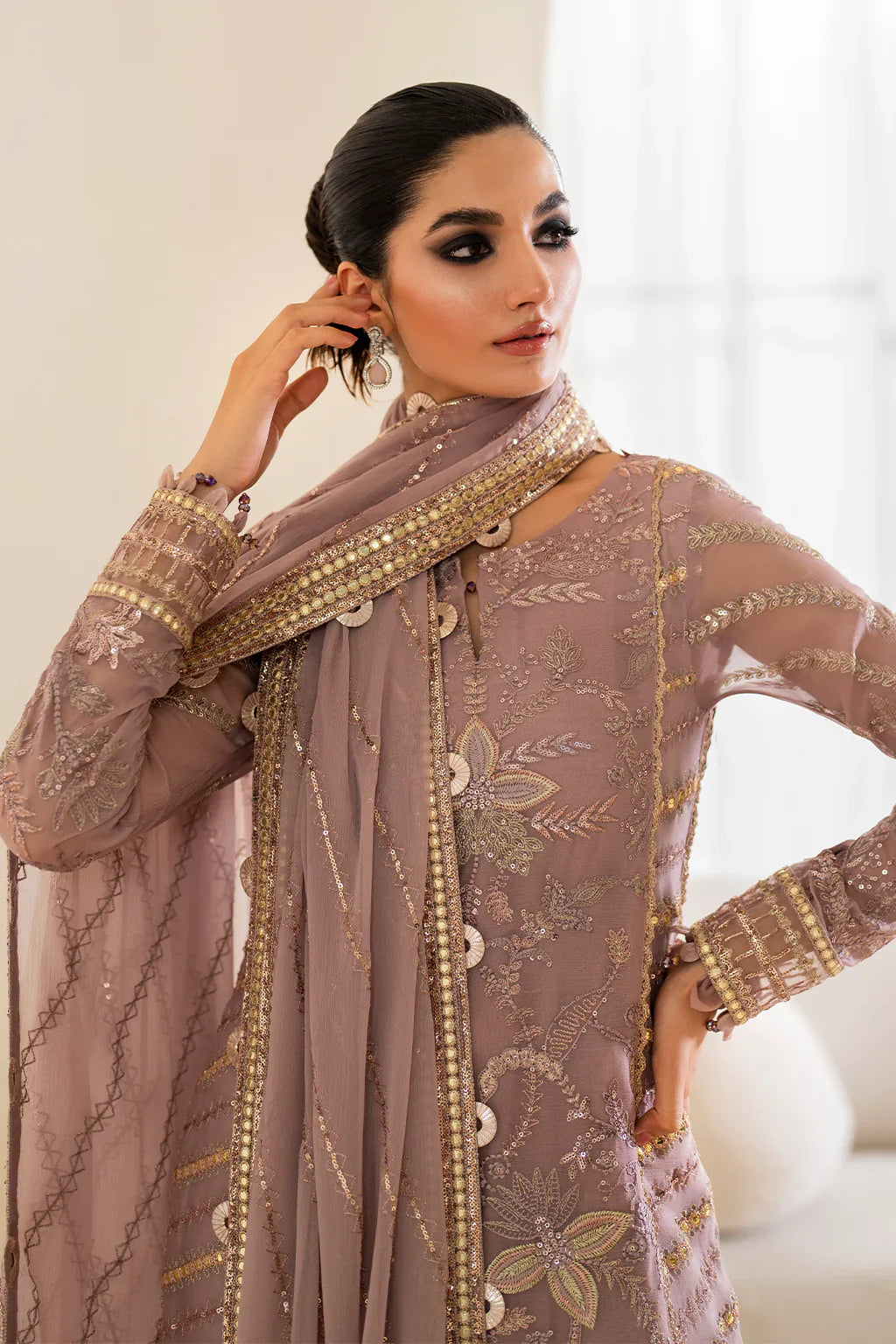 IZNIK Chinon Vol-02 Embroidered Chiffon 3Pc Suit CC-48