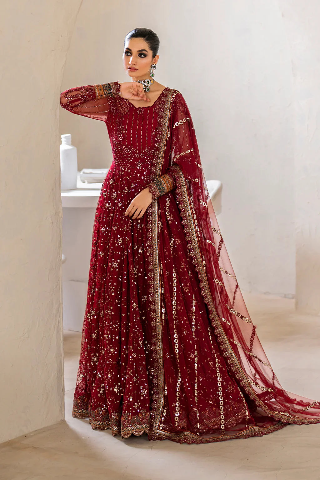 IZNIK Chinon Vol-02 Embroidered Net 3Pc Suit CC-49