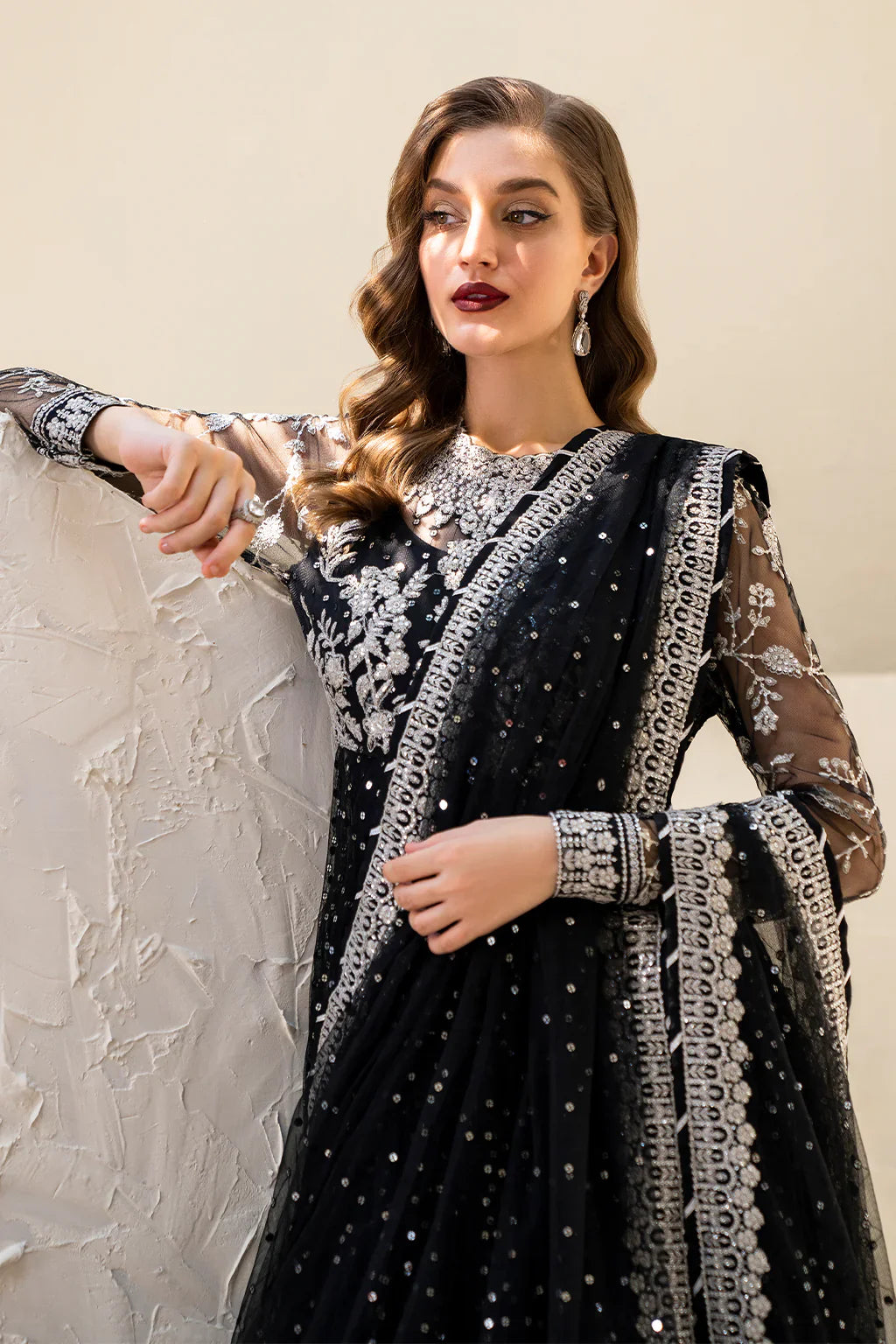 IZNIK Chinon Vol-02 Embroidered Net 3Pc Suit CC-50