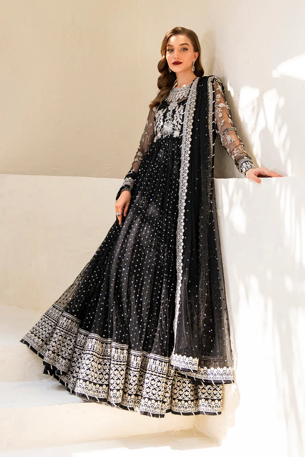 IZNIK Chinon Vol-02 Embroidered Net 3Pc Suit CC-50