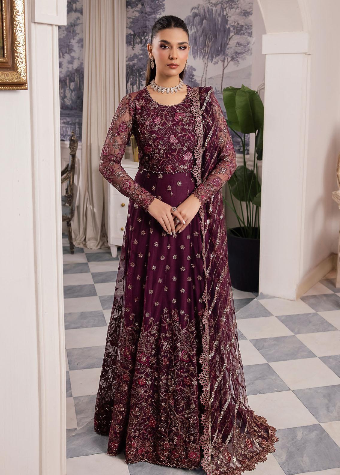 IZNIK Chinon Embroidered Net 3Pc Suit CC-37 Aida