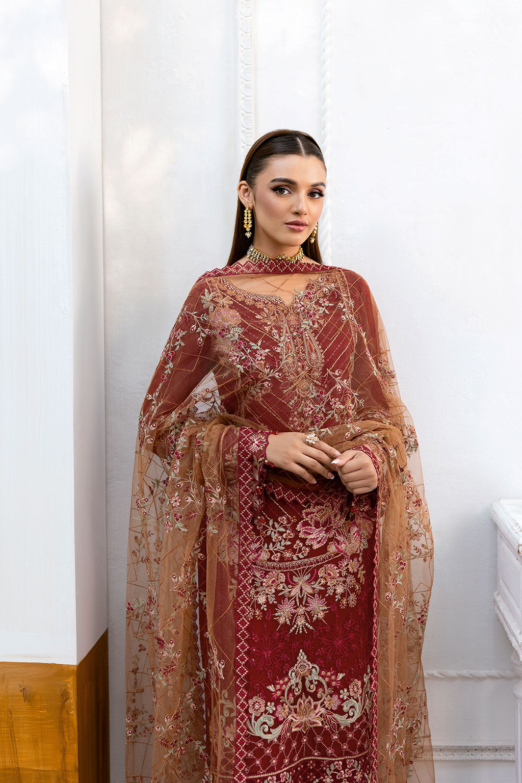 Ramsha | Chevron Chiffon Collection | A-1010 - House Of Anaya