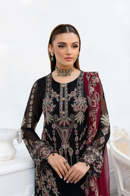 Ramsha | Chevron Chiffon Collection | A-1008 - House Of Anaya