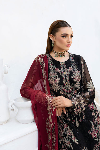 Ramsha | Chevron Chiffon Collection | A-1008 - House Of Anaya