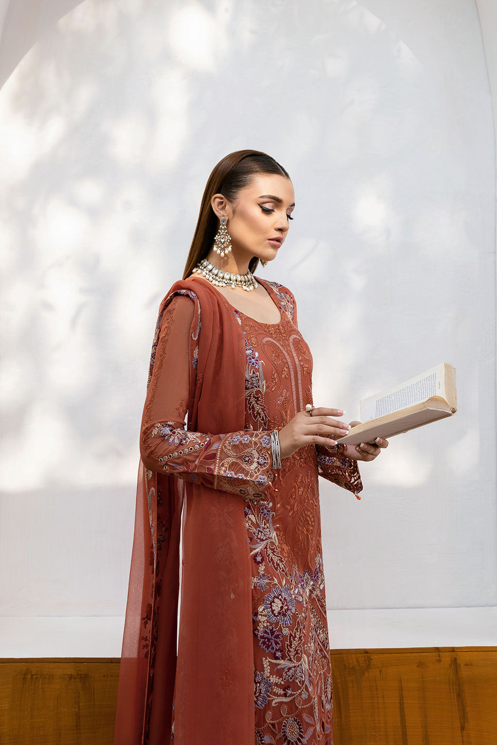 Ramsha | Chevron Chiffon Collection | A-1007 - House Of Anaya