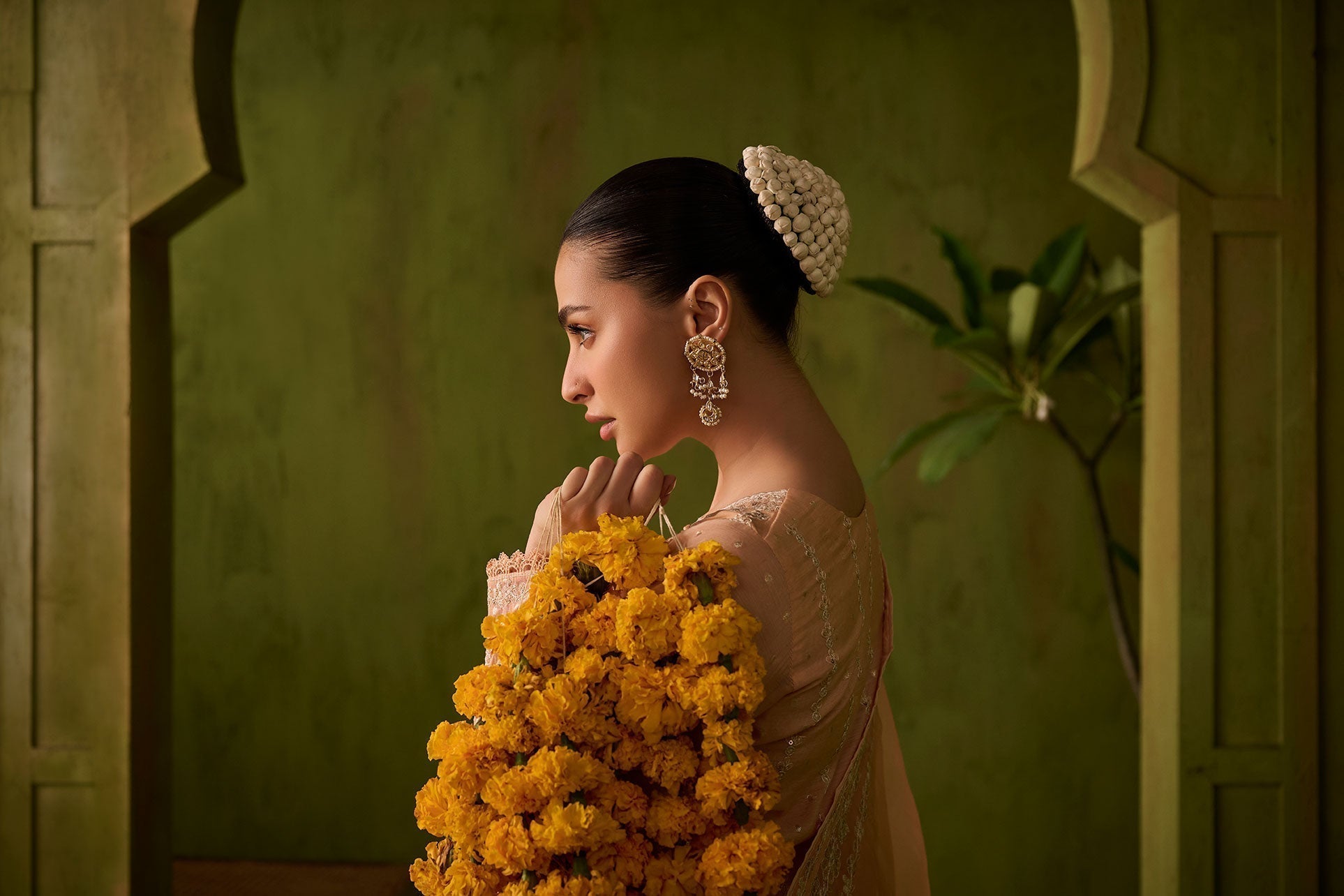 Dhanak | Festive Formals | SS24DU-3199 L-PINK 3Pcs - House Of Anaya