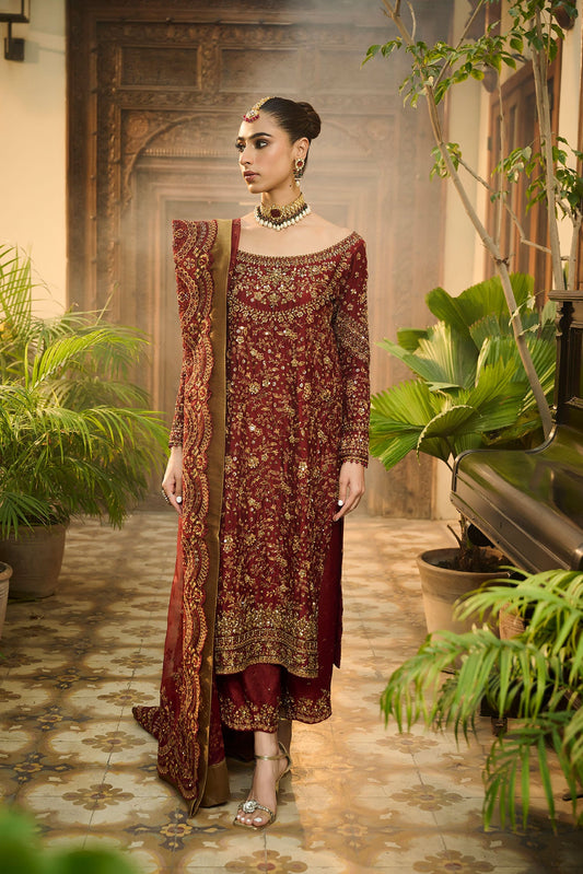 Dhanak | DHANAK COUTURE | HF-3009 RED 3Pcs