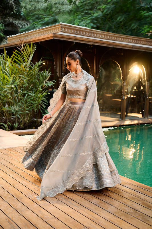 Dhanak | DHANAK COUTURE | HF-3004 GREY 3Pcs