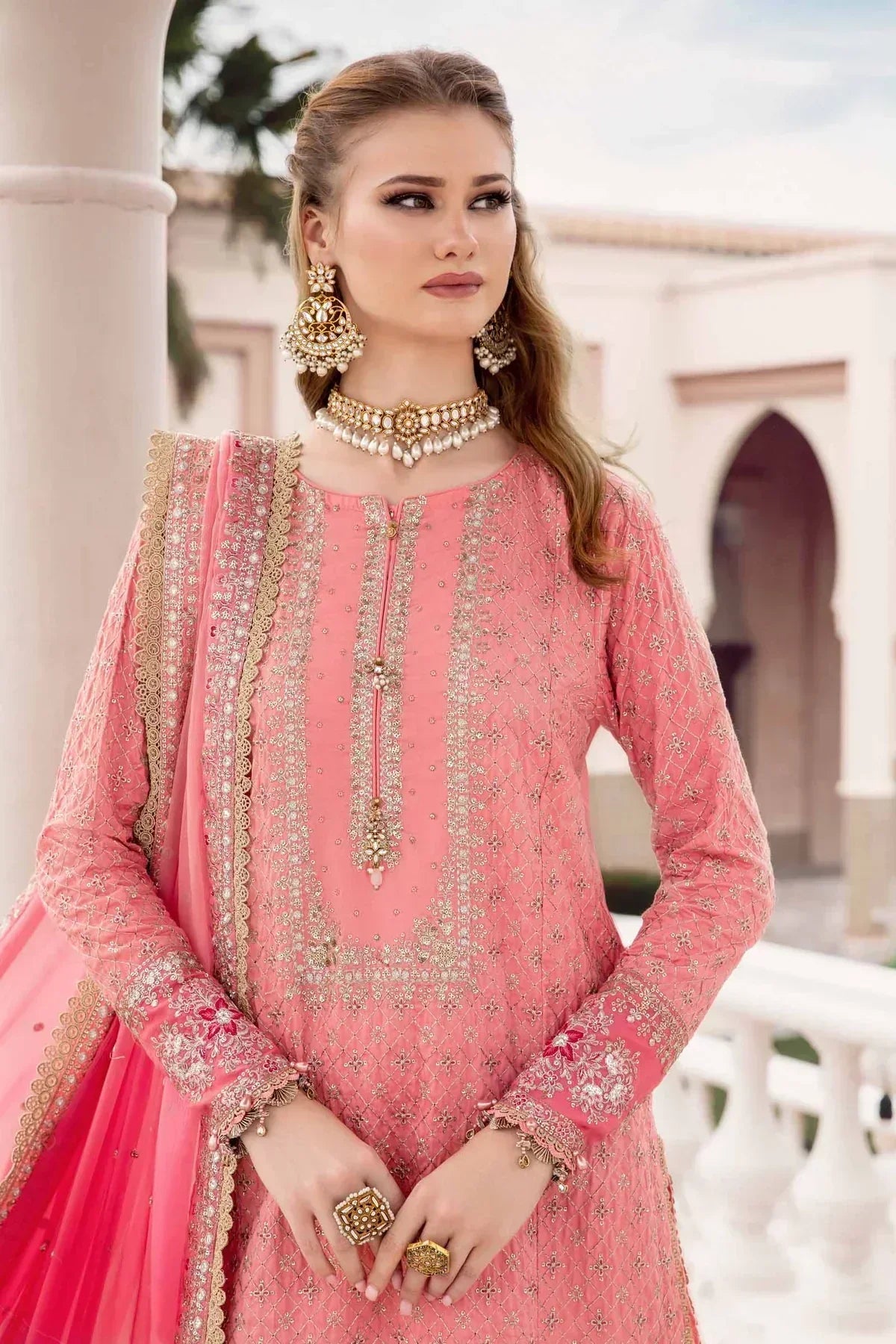 Maria B | Sateen Formals 23 | Candy Pink CST-701 - House Of Anaya
