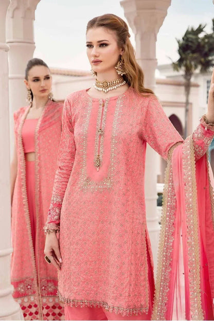 Maria B | Sateen Formals 23 | Candy Pink CST-701 - House Of Anaya
