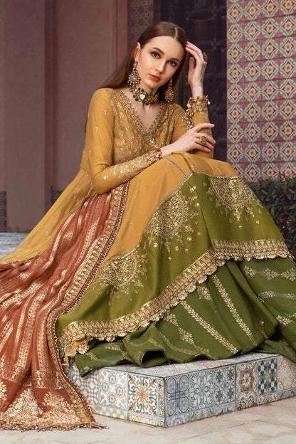 Maria B | Sateen Formals 23 | Mustard CST-702 - House Of Anaya