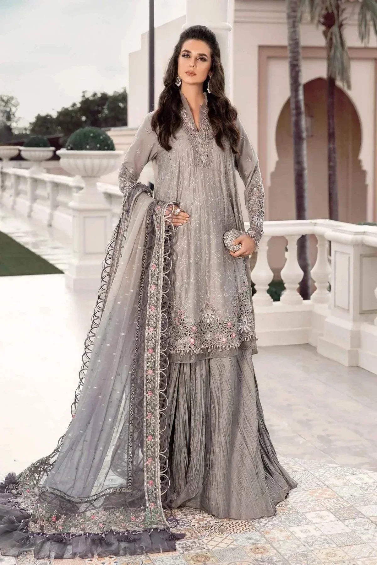 Maria B | Sateen Formals 23 | Black CST-707 - House Of Anaya