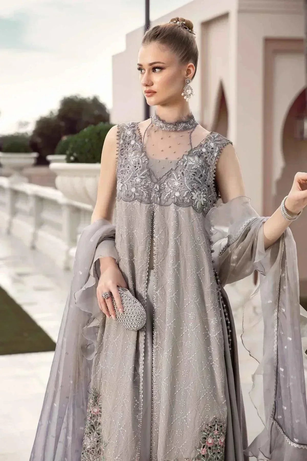 Maria B | Sateen Formals 23 | Black CST-707 - House Of Anaya