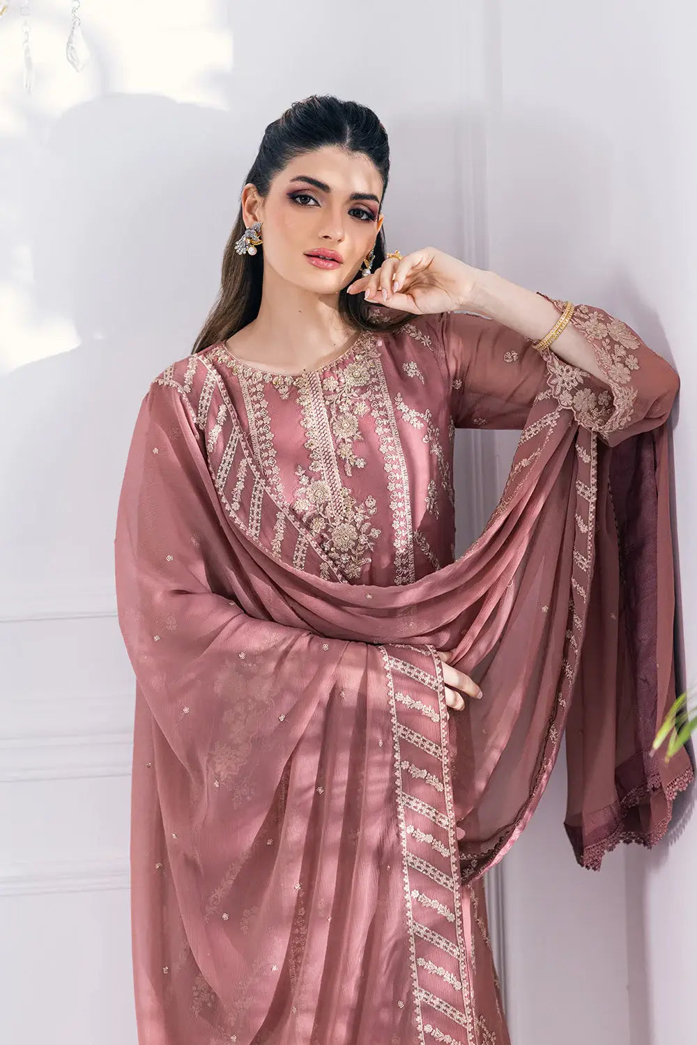 Azure | Embroidered Ensembles 23 | Candy Blush - House Of Anaya