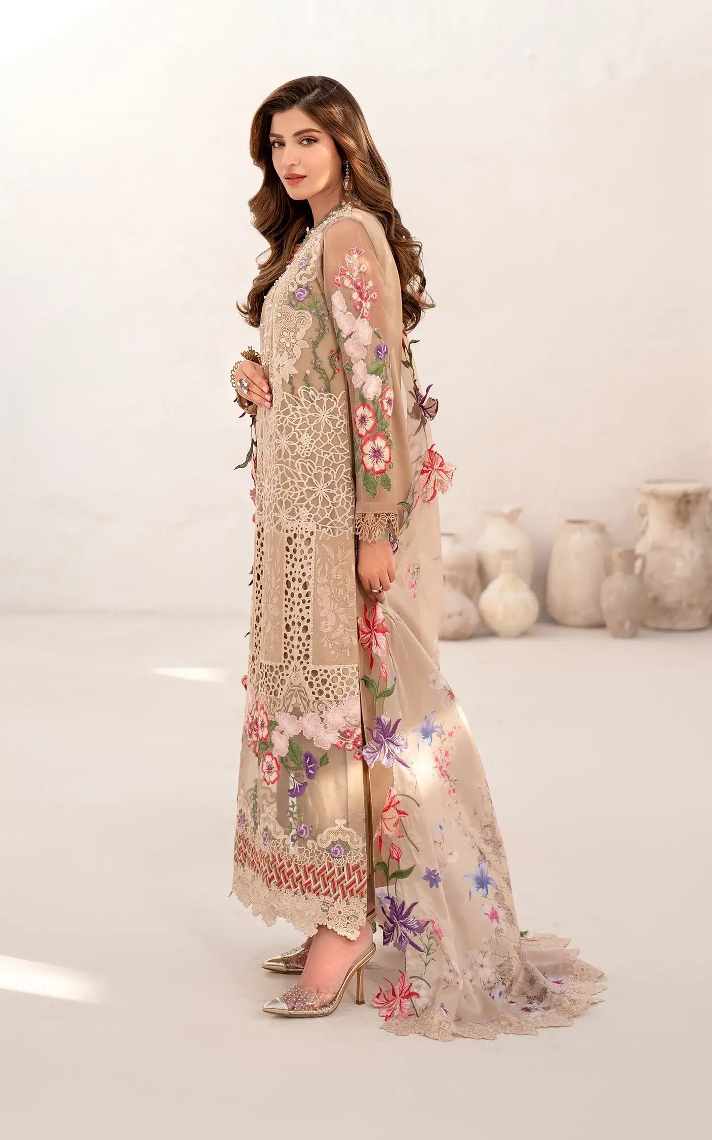 Asifa and Nabeel | Azalia Summer 25 | Carnation (AZL25-09) - House Of Anaya