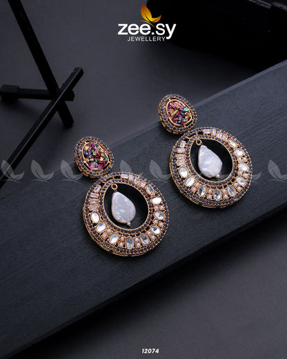 Cluster Zircons Earrings - Libasekhas