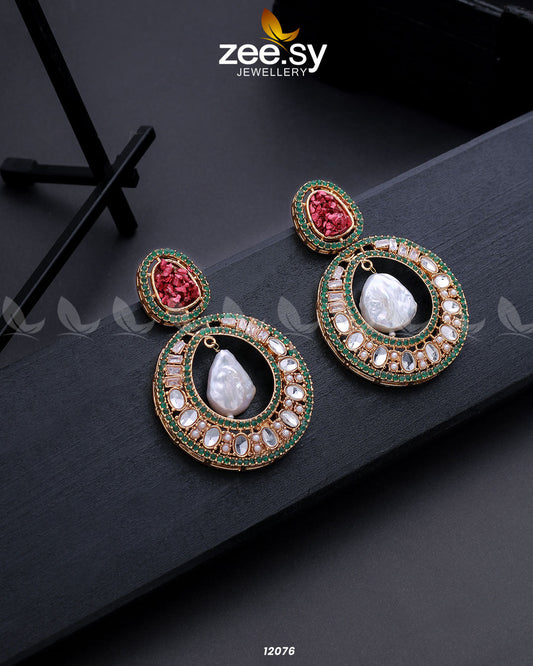 Cluster Zircons Earrings - Libasekhas
