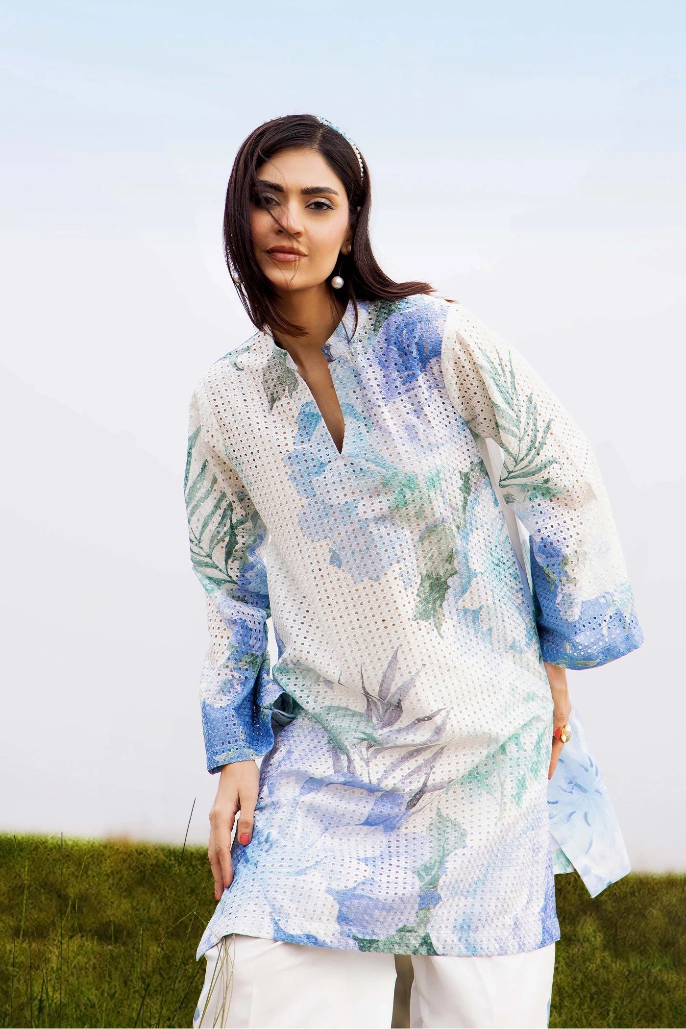 Adans Libas | Embrodiered Co Ord Sets | Camelia 4092