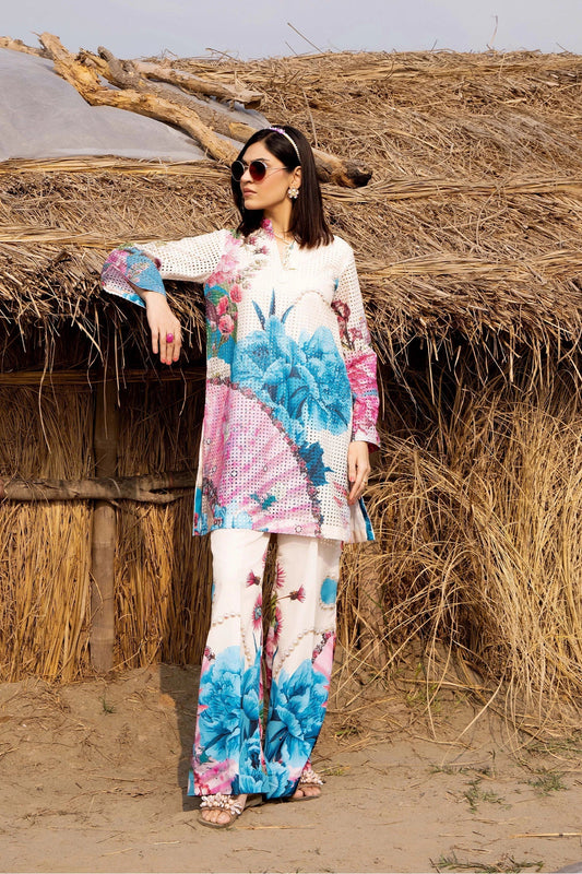 Adans Libas | Embrodiered Co Ord Sets | Camelia 4094