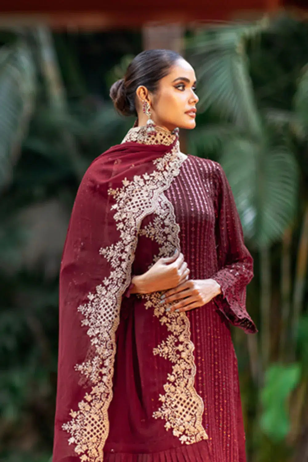 Azure | Embroidered Formals | Crimnson Rush - House Of Anaya