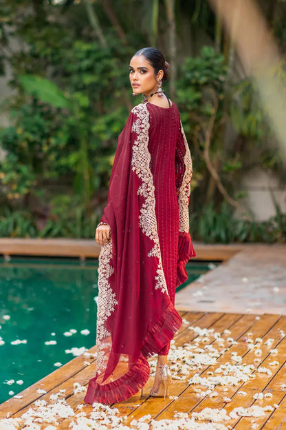 Azure | Embroidered Formals | Crimnson Rush - House Of Anaya