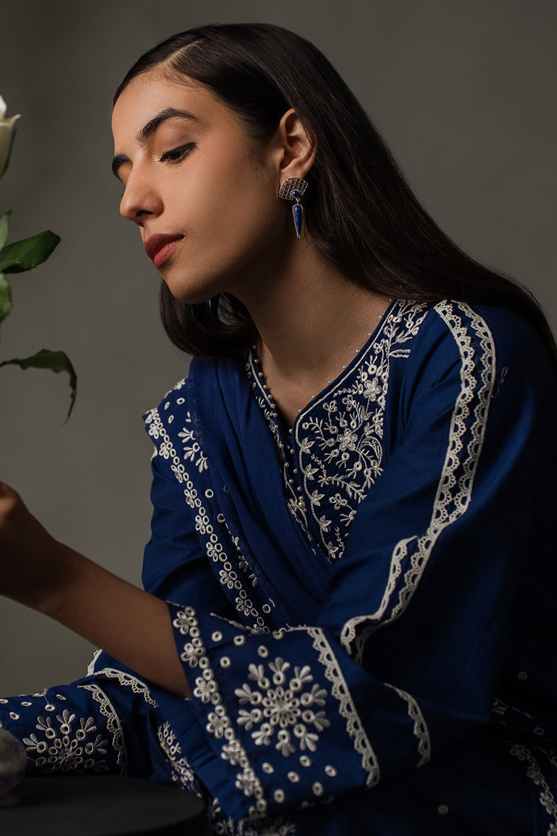 Cross Stitch | Eid Collection | MIDNIGHT BLUE - House Of Anaya