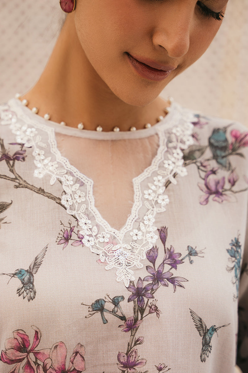 Cross Stitch | Eid Collection | PERIWINKLE PEARL - House Of Anaya