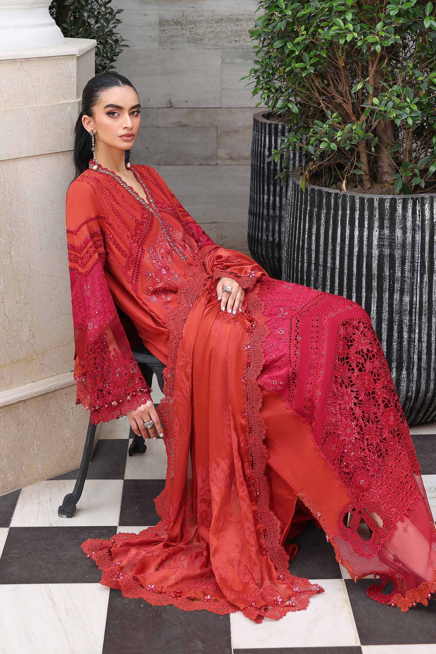 Maria B | Luxury Lawn 26 | 3 Piece Embroidered Lawn Suit