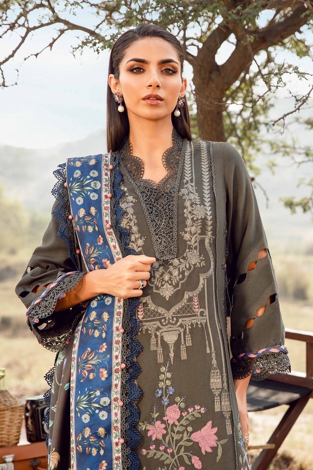 Maria B | M Prints Winter 24 | MPT-2401-A - House Of Anaya