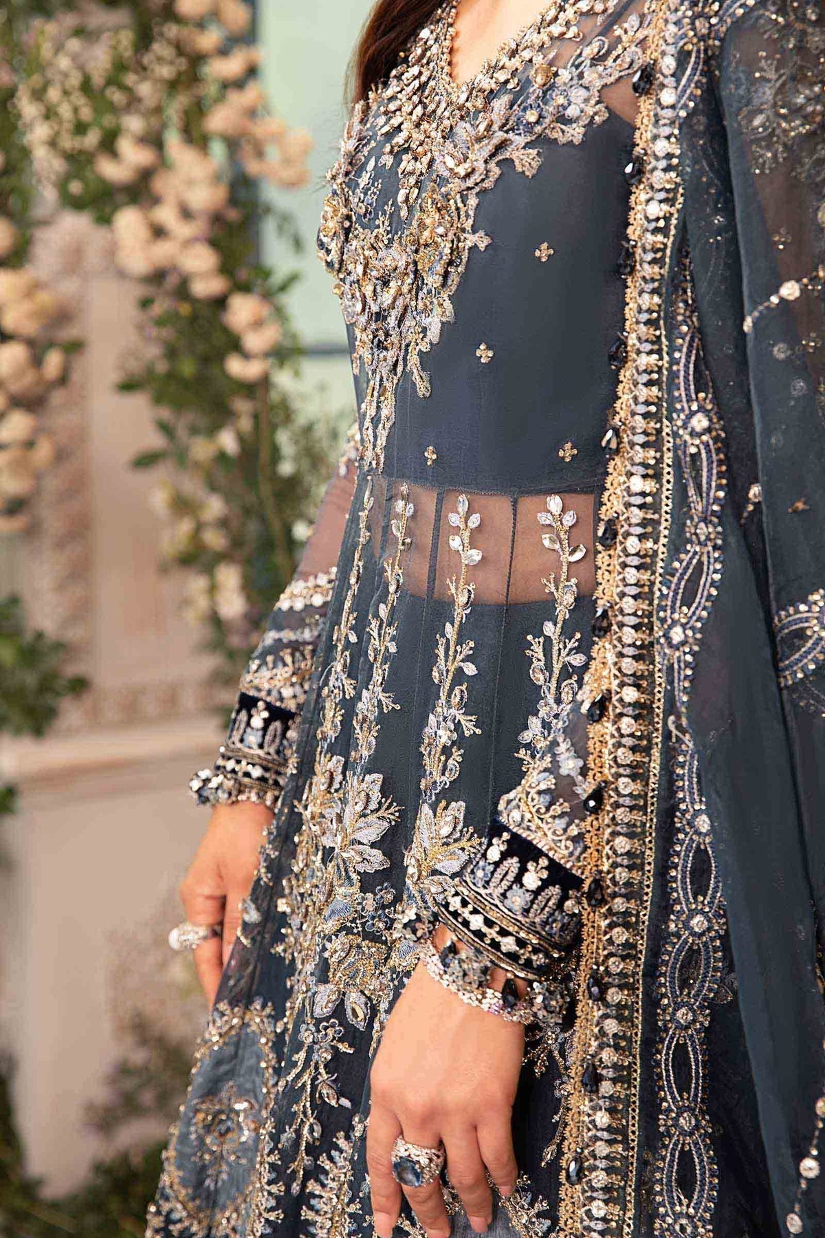 Maria B | Mbroidered Formals 24| Organza Suit | BD-2901 - House Of Anaya