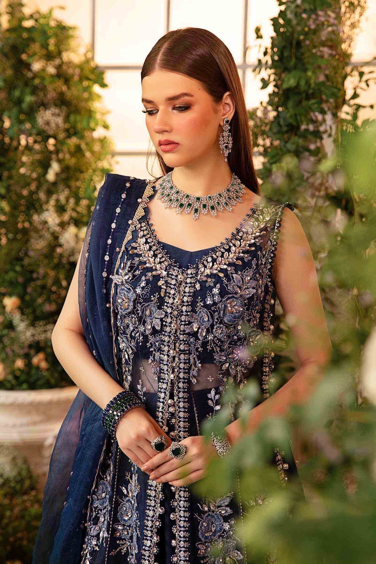 Maria B | Mbroidered Formals 24| Organza Suit | BD-2901 - House Of Anaya
