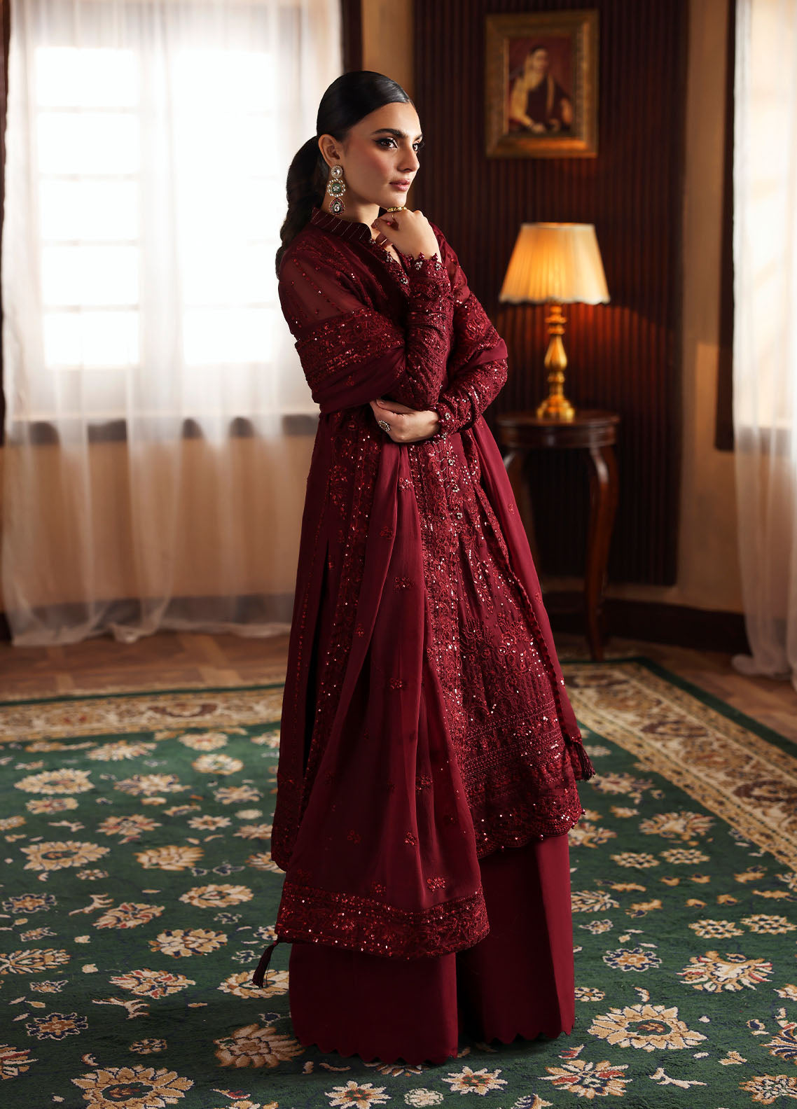 Gulaal | I Evayna Embroidered Chiffon | Vezeen