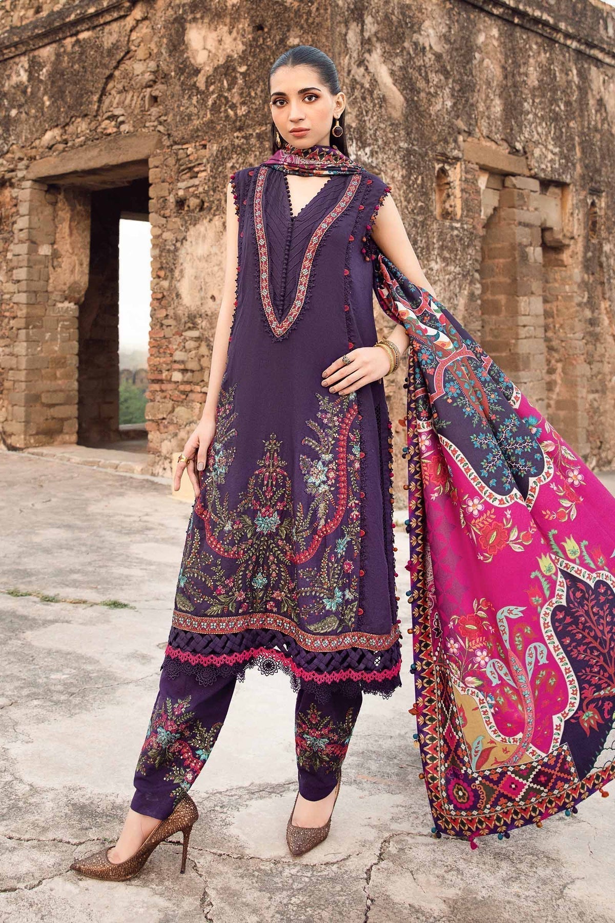 Maria B | M Prints Winter 24 | MPT-2402-A - House Of Anaya