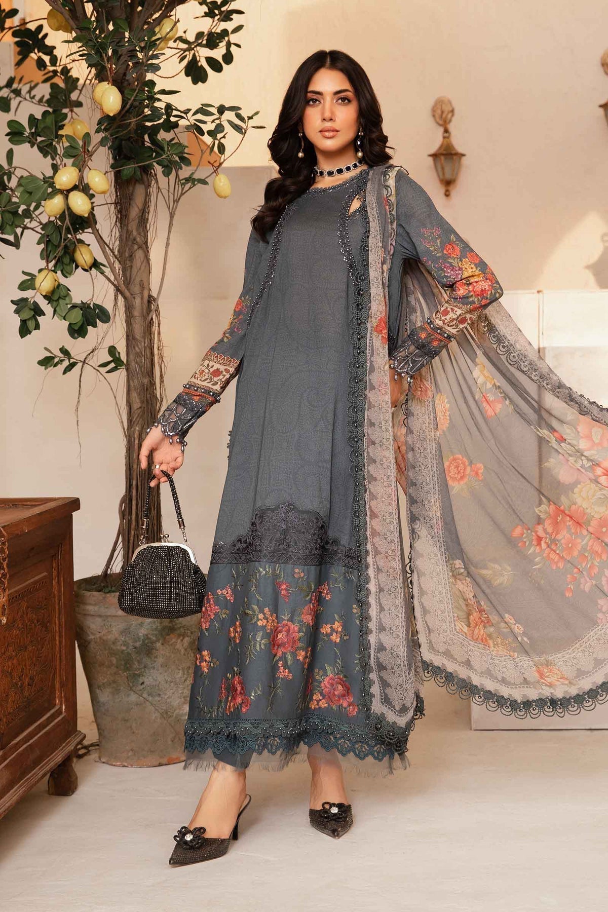 Maria.B | M Print Eid Edit | MPT-2202-B - House Of Anaya