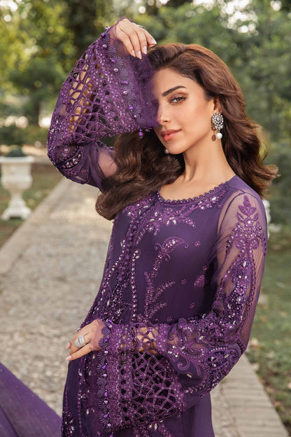 Maria B | Chiffon Formals 24 | Chiffon Suit | MPC-24-102 - House Of Anaya
