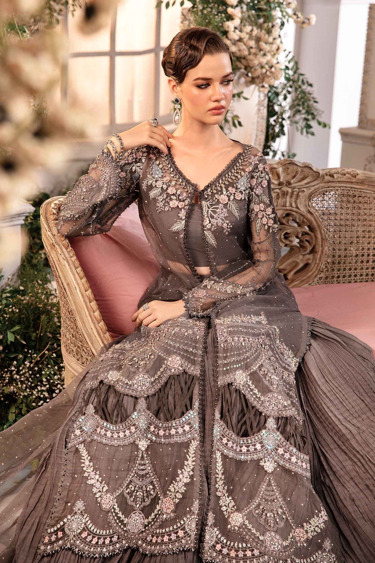 Maria B | Mbroidered Formals 24 | Organza Suit | BD-2902 - House Of Anaya