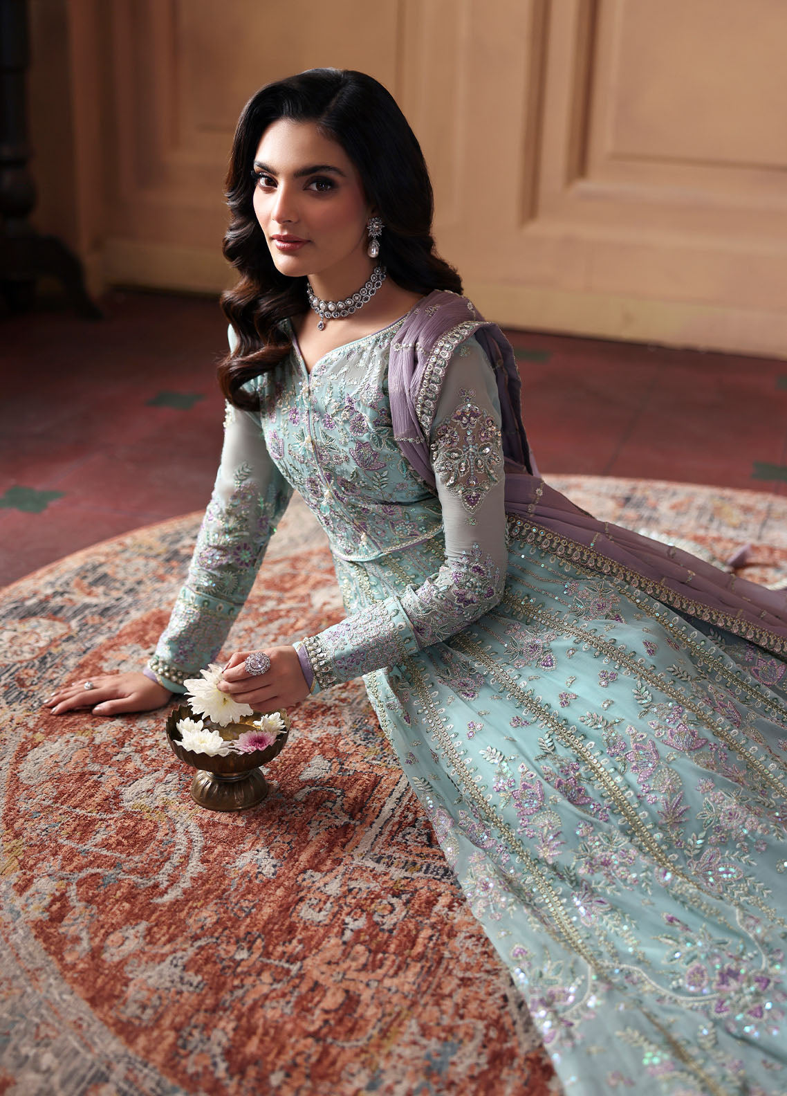 Gulaal | I Evayna Embroidered Chiffon | Delina