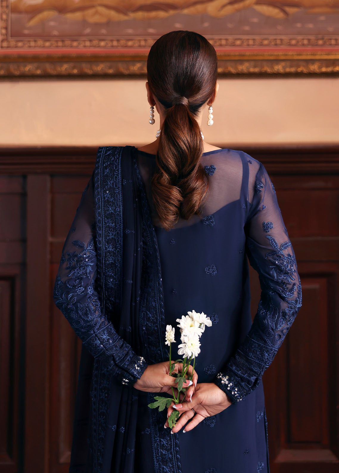 Gulaal | I Evayna Embroidered Chiffon | Leesha
