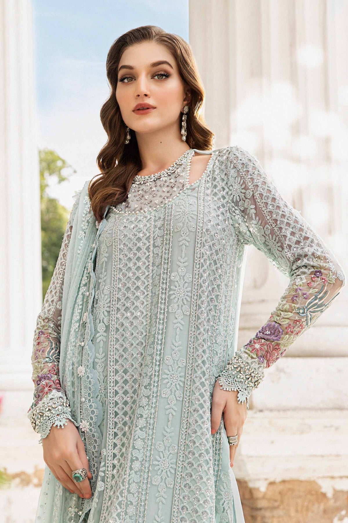 Maria B | Chiffon Formals 24 | Chiffon Suit | MPC-24-103 - House Of Anaya