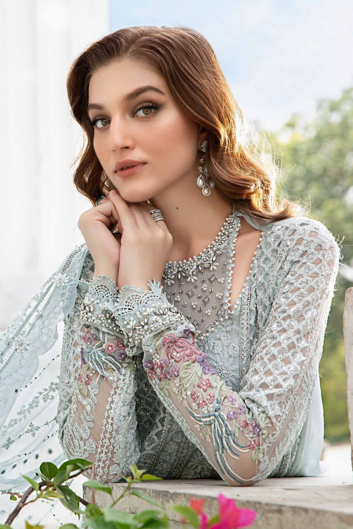 Maria B | Chiffon Formals 24 | Chiffon Suit | MPC-24-103 - House Of Anaya