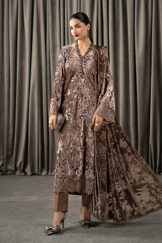 Maria B | Winter Luxe Pret 25 | WLS-1303-BEIGE