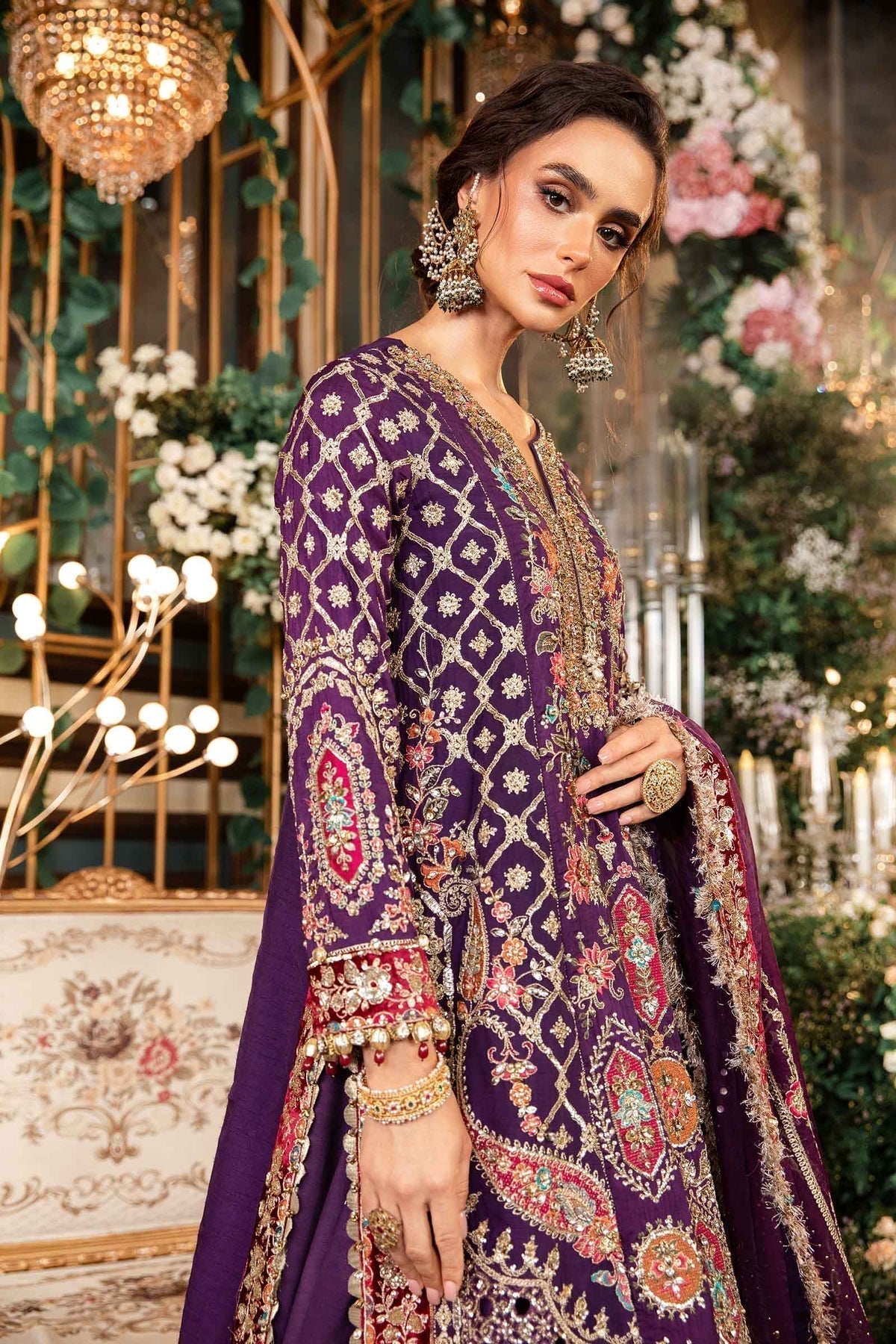 Maria B | Mbroidered Formals 24 | Organza Suit | BD-2903 - House Of Anaya