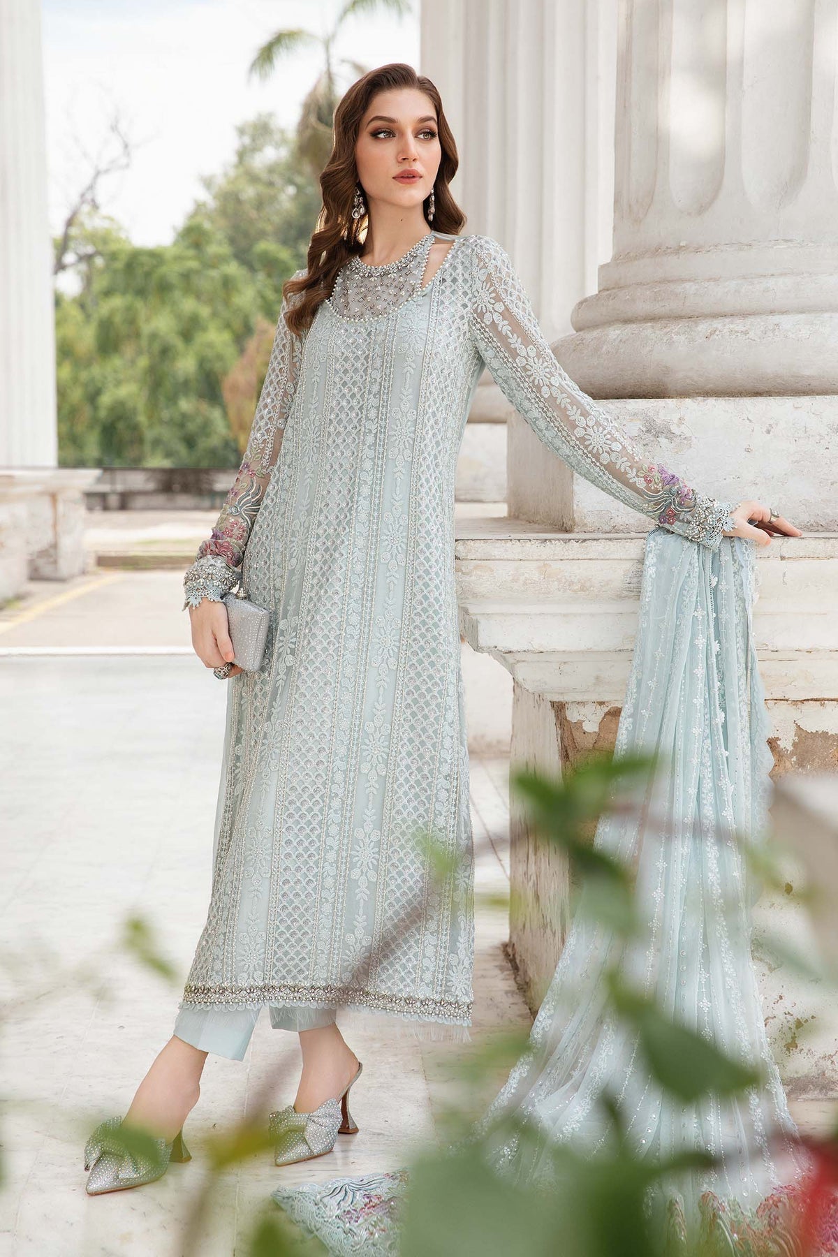 Maria B | Chiffon Formals 24 | Chiffon Suit | MPC-24-103 - House Of Anaya