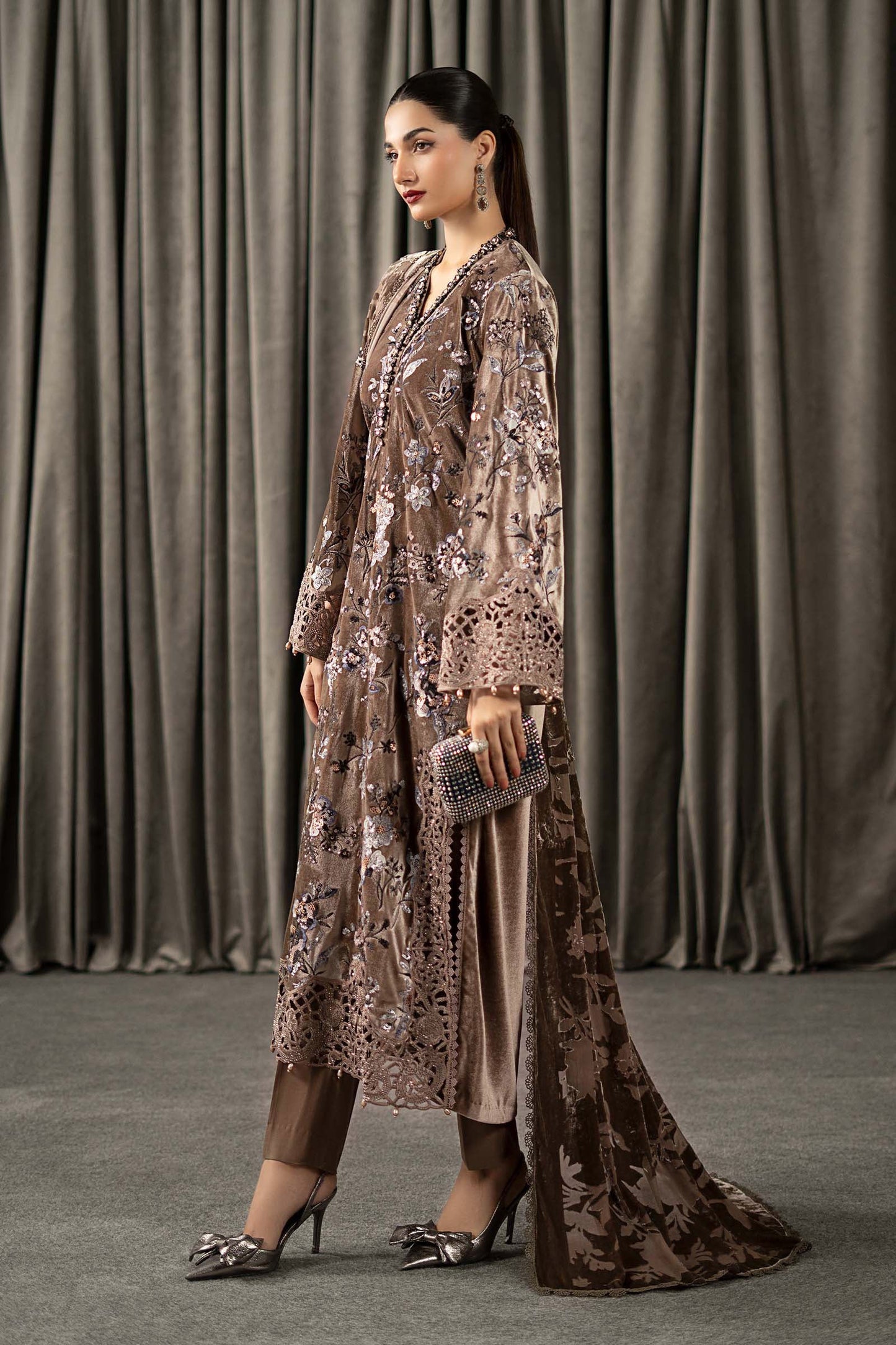 Maria B | Winter Luxe Pret 25 | WLS-1303-BEIGE